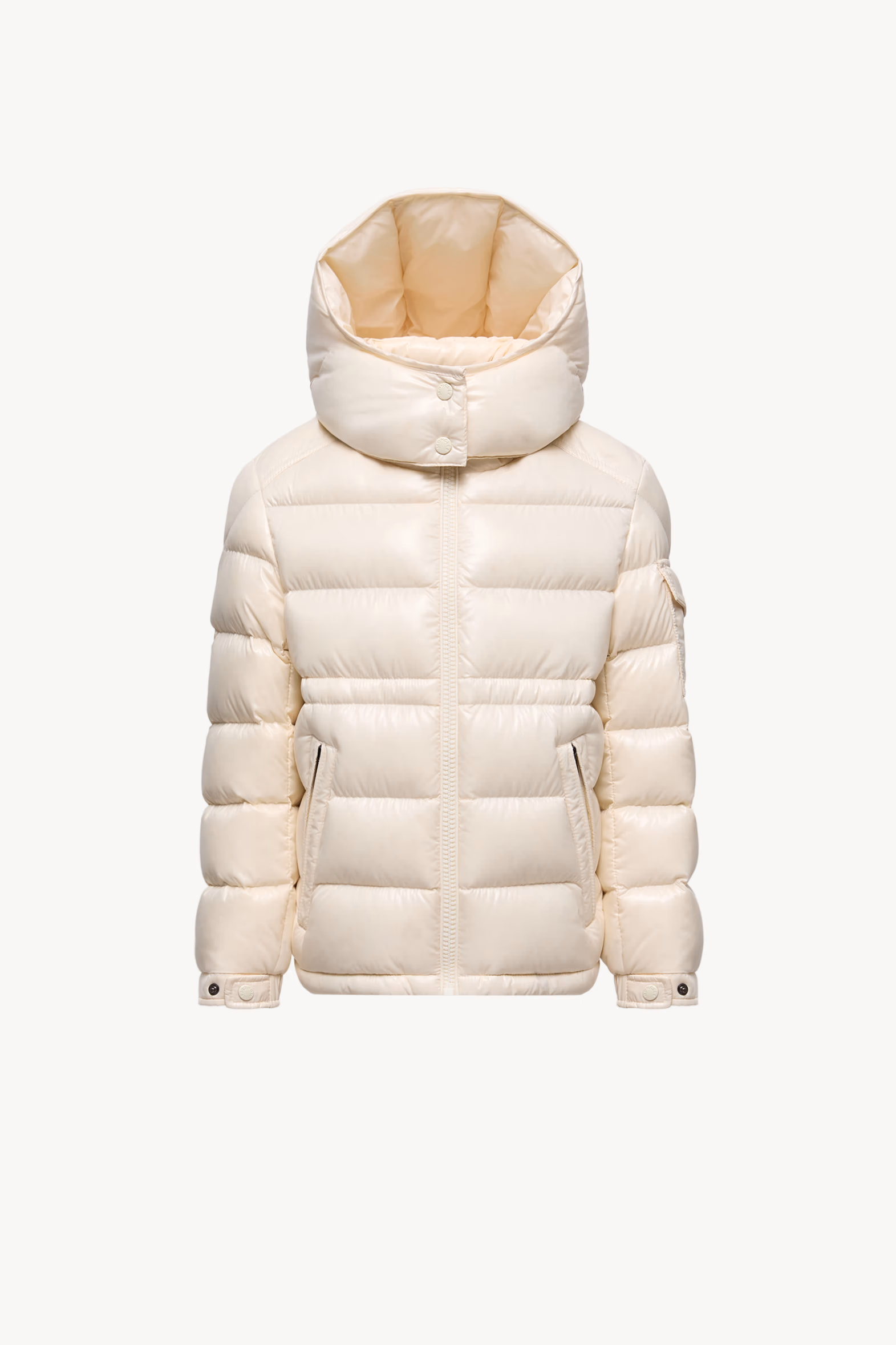 Maire Hooded Down Jacket Girl White Moncler 2